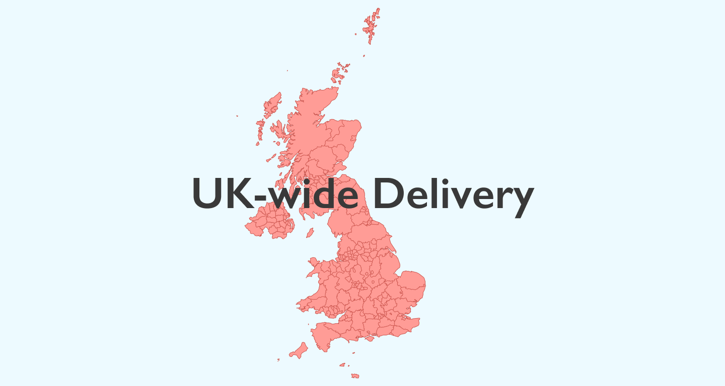 We deliver UK nationwide